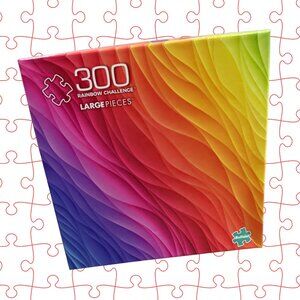 Buffalo Games 300-Piece “Rainbow Challenge” Puzzle - Vivid Series